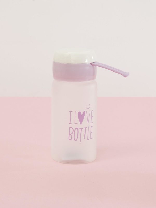 Wholesale Light Purple Eco-Friendly Bottle with Inscription