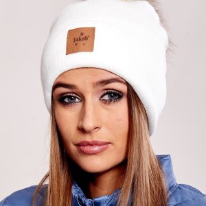 Wholesale Ecru hat with a patch