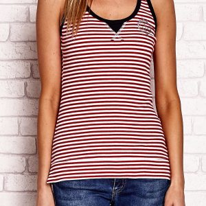 Wholesale Red striped top