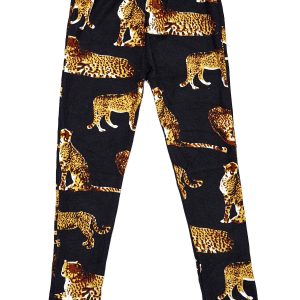 Wholesale Black Cheetah Print Girls Leggings