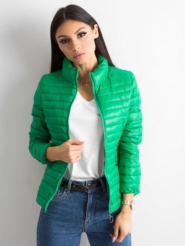 Wholesale Green Quilted Transition Jacket