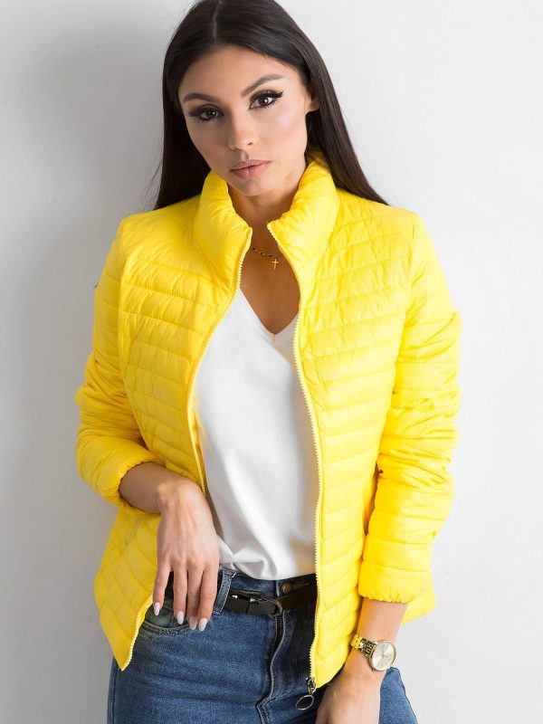 Wholesale Yellow Quilted Transition Jacket