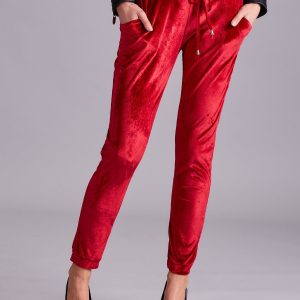 Wholesale Burgundy velvet pants