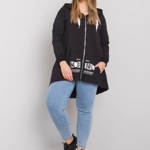 Wholesale Adelaide black plus size sweatshirt