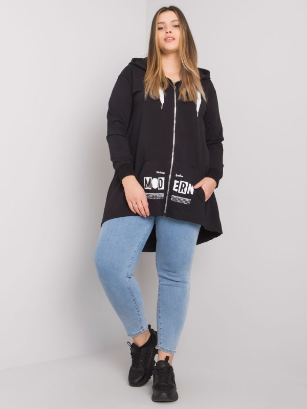 Wholesale Adelaide black plus size sweatshirt