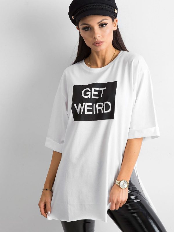 Wholesale Oversize T-shirt with white inscription