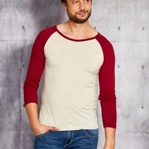 Wholesale Beige and burgundy blouse for men melage