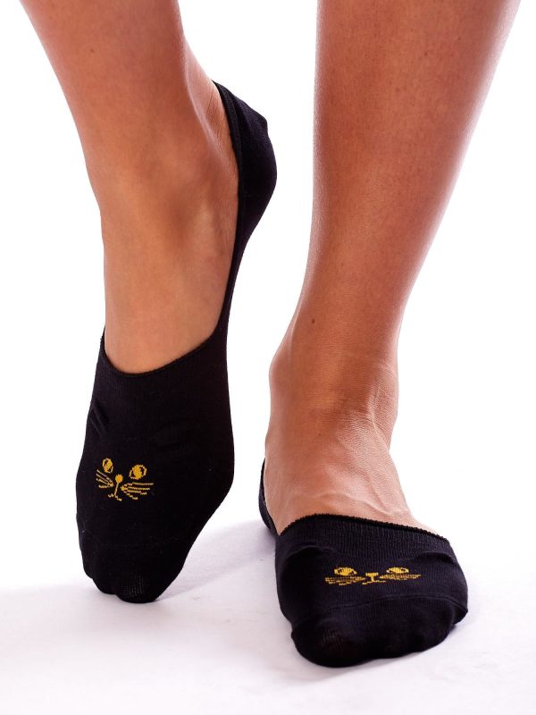 Wholesale Women's feet with cat black