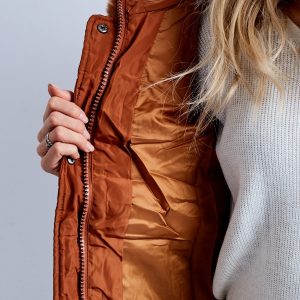 Wholesale Brown Quilted Winter Jacket