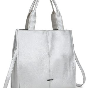 Wholesale Silver capacious shopper bag LUIGISANTO