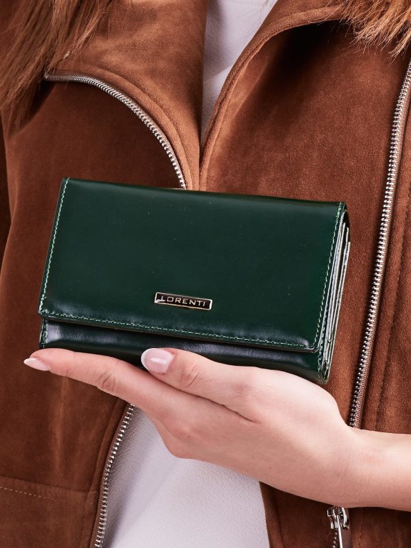 Wholesale Green Women Leather Wallet