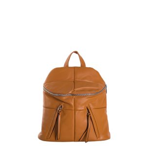 Wholesale Hellbrauner kleiner Eko-Leder-Rucksack