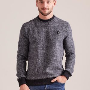 Wholesale Grey sweatshirt for men with welts