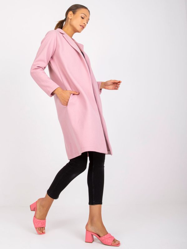 Wholesale Pale pink women's coat Hettie RUE PARIS