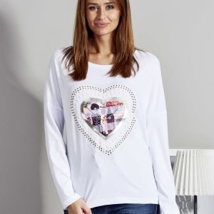 Wholesale White blouse with necklace