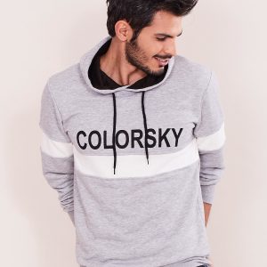 Wholesale Grey hoodie for man