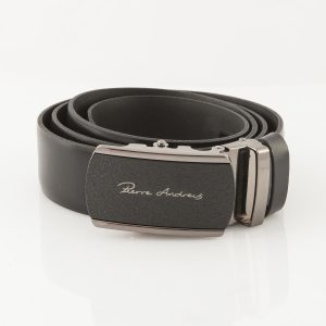 Wholesale Men's Black Belt With Decorative Buckle