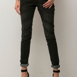 Wholesale Black jeans trousers with abrasions