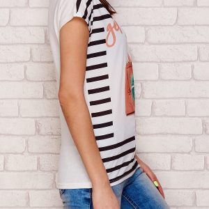 Wholesale White T-shirt with print bags