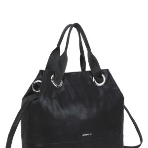 Wholesale LUIGISANTO black shoulder bag with adjustable strap