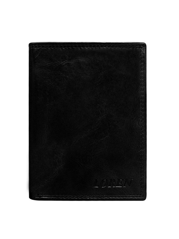 Wholesale Black Men's Open Leather Wallet