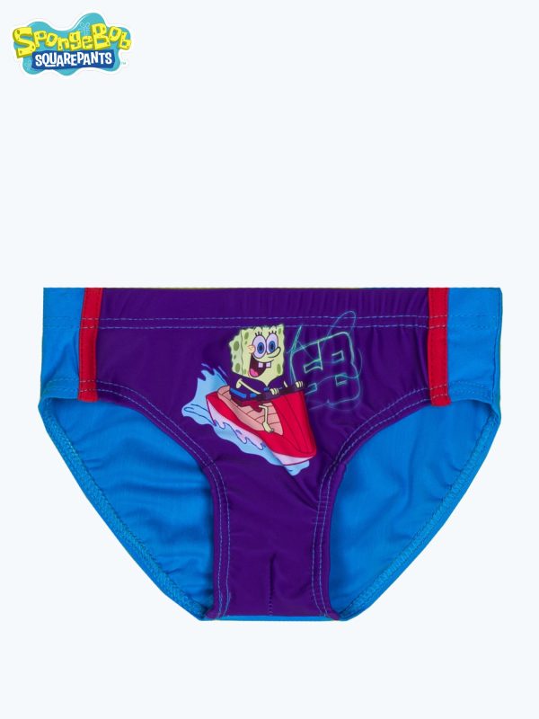 Wholesale Blue boy swim trunks SPONGEBOB