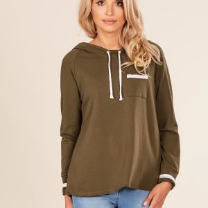 Wholesale Khaki Women's Hoodie