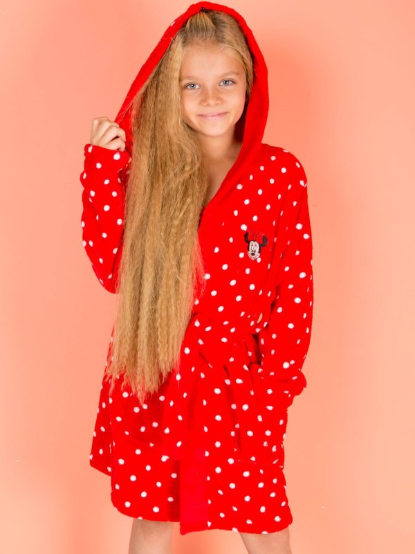 Wholesale Red bathrobe for girl MINNIE MOUSE