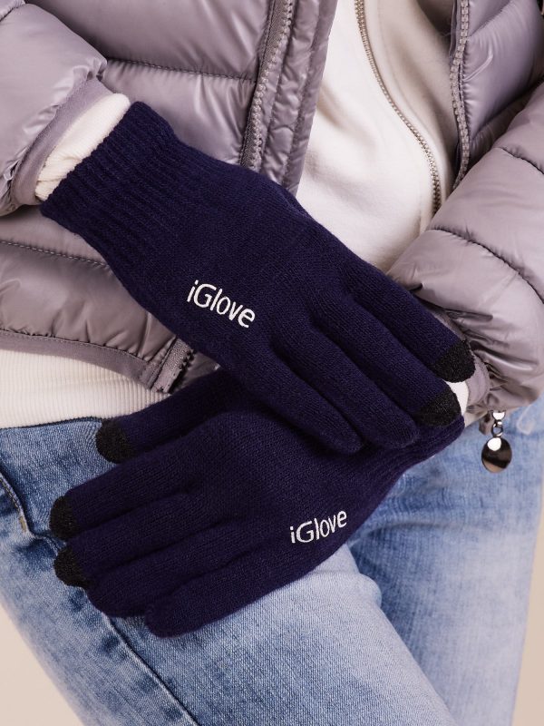 Wholesale Navy Blue Touch Screen Gloves