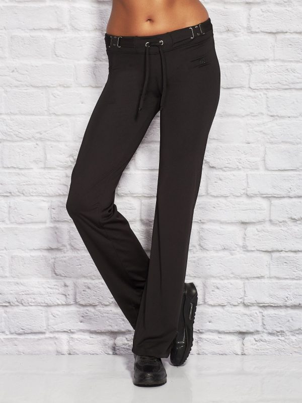 Wholesale Black sweatpants with tracksuits