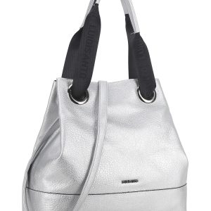 Wholesale LUIGISANTO silver eco leather shoulder bag