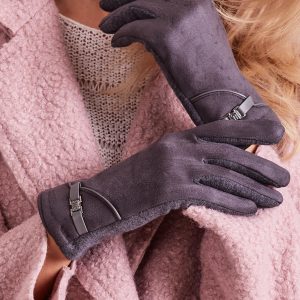 Wholesale Dark Grey Elegant Women's Gloves