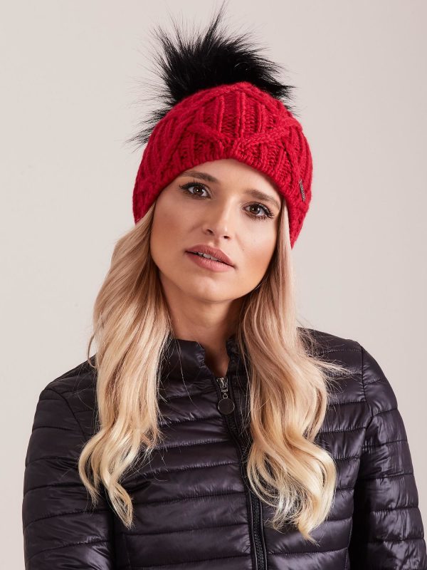 Wholesale Burgundy knitted hat