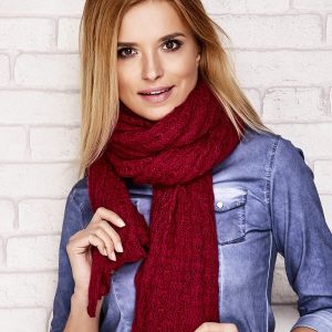 Wholesale Fuchsia openwork scarf