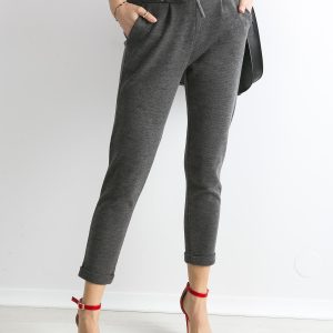 Wholesale Dark Grey Pants with Belt