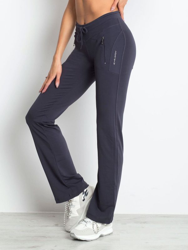 Wholesale Graphite sweatpants with pockets