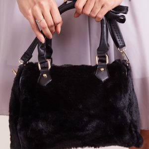 Wholesale Black fur handbag