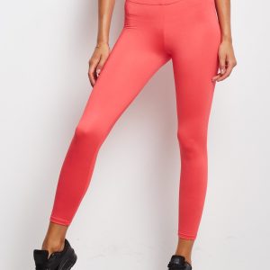 Wholesale Long lightly insulated dark coral sports leggings