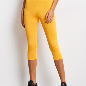 Wholesale Short thin orange running leggings