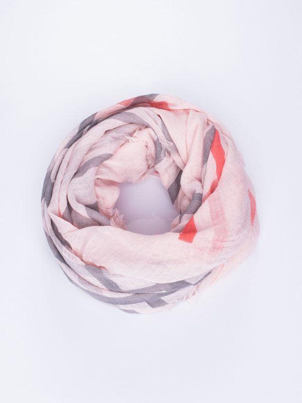 Wholesale Coral cotton bandana with tassels