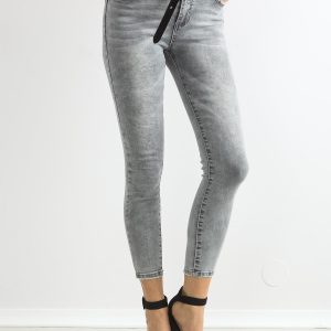 Wholesale Grey high waist skinny denim tubes