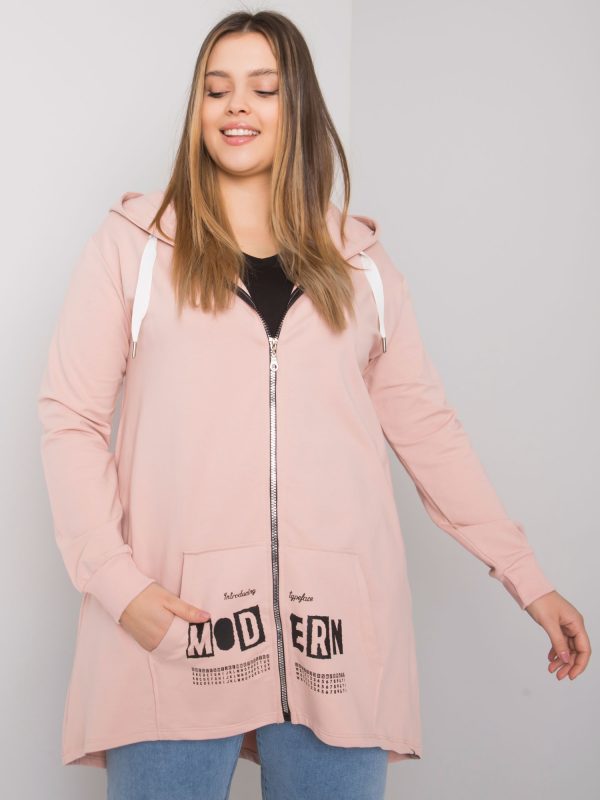 Wholesale Adelaide Dirty Pink Plus Size Sweatshirt