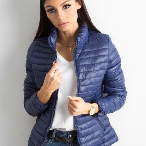 Wholesale Dark Blue Quilted Transition Jacket