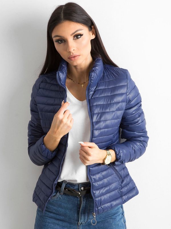 Wholesale Dark Blue Quilted Transition Jacket