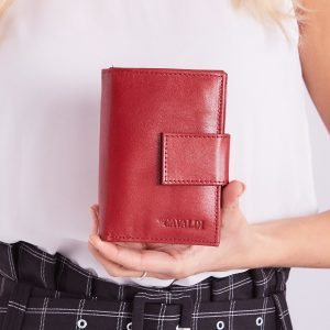 Wholesale Women's Red Leather Wallet with Flip