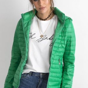 Wholesale Green Hooded Transition Jacket