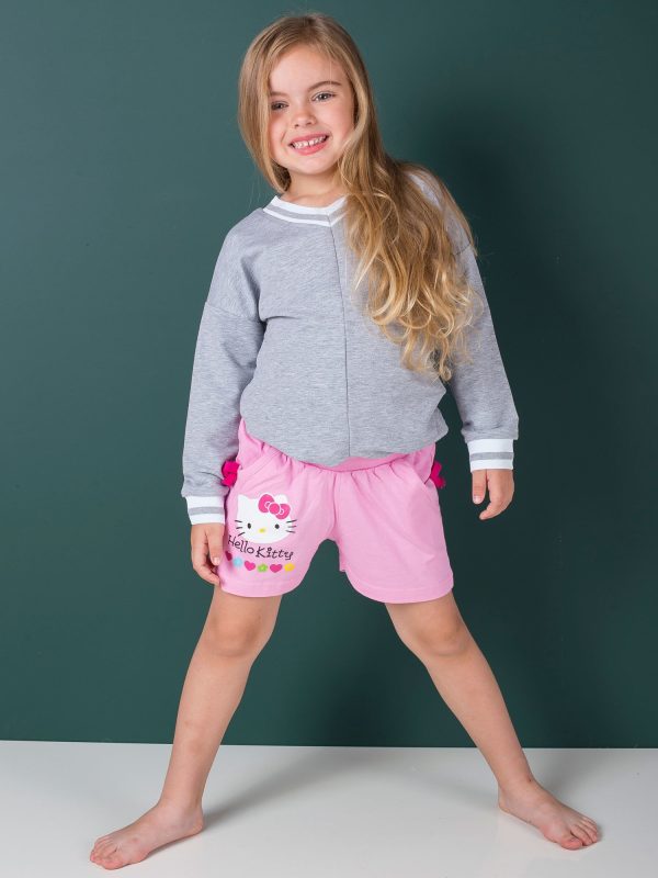 Wholesale HELLO KITTY Pink shorts for girl