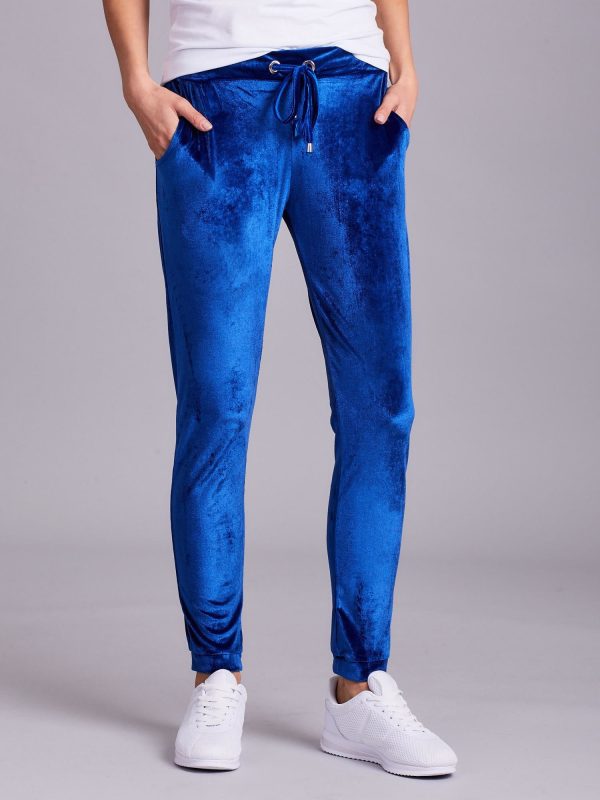 Wholesale Blue velvet pants