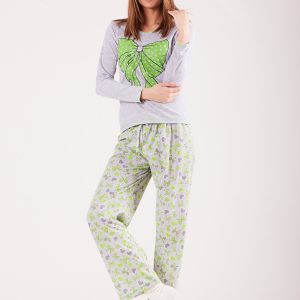 Wholesale Green Women's Printed Pyjamas