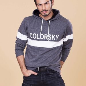 Wholesale Dark gray hoodie for man